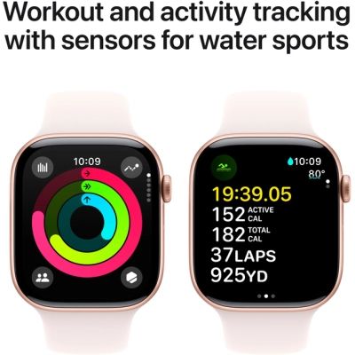 �����-���� Apple Watch Series 10 GPS 46mm Rose Gold Aluminium Case with Light Blush Sport Band - S/M (MWWT3QH/A) - �������� 4