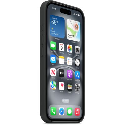����� ��� ���������� �������� Apple iPhone16 Silicone Case with MagSafe - Black (MYY13ZM/A) - �������� 2
