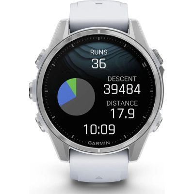 �����-���� Garmin fenix 8 43mm, AMOLED, Glass, BareSS/Whitestone, WhitestoneBn (010-02903-00) - �������� 9