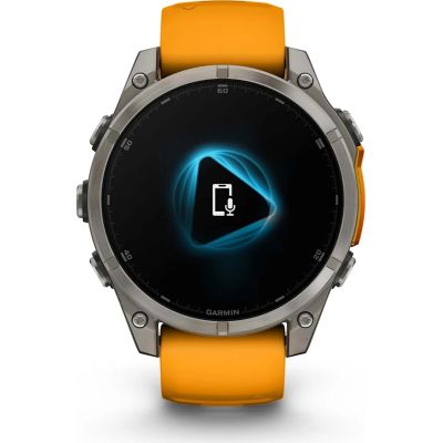 �����-���� Garmin fenix 8 47mm, AMOLED, Saph, Ti/Bare/Grpht, SparkOrg/GrphtBd, (010-02904-11) - �������� 2