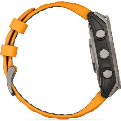 �����-���� Garmin fenix 8 47mm, AMOLED, Saph, Ti/Bare/Grpht, SparkOrg/GrphtBd, (010-02904-11) - �������� 4