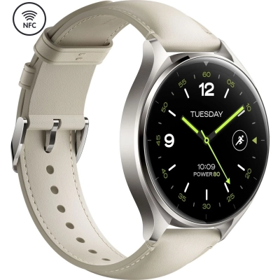 �����-���� Xiaomi Watch 2 Titan BHR9306GL Gray Case White Leather Strap (1093970) - �������� 3