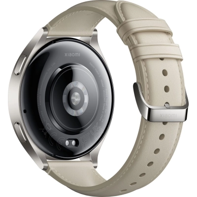 �����-���� Xiaomi Watch 2 Titan BHR9306GL Gray Case White Leather Strap (1093970) - �������� 6