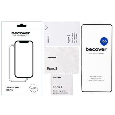 ���� ������� BeCover Infinix Note 40 (X6853) 10D Black (712331) - �������� 3