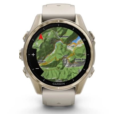 �����-���� Garmin fenix 8 43mm, AMOLED, Saph, SftGldSS/FgGry, FogGry/DkSndbnd, GPS (010-02903-11) - �������� 7