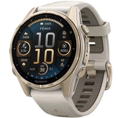 �����-���� Garmin fenix 8 43mm, AMOLED, Saph, SftGldSS/FgGry, FogGry/DkSndbnd, GPS (010-02903-11) - �������� 1
