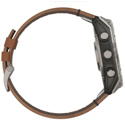 �����-�������� Garmin fenix 8 51mm,AMOLED,Sapphire, Bare Ti, Blk/Chsnt Lthr (010-02905-40) - �������� 4