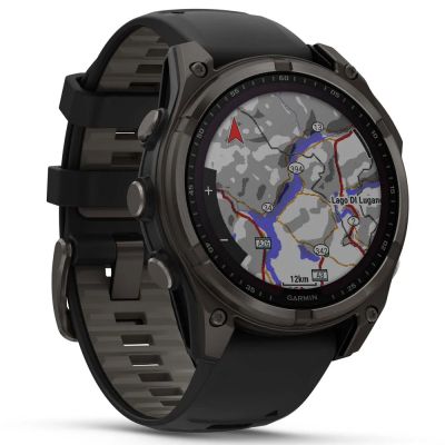 - Garmin fenix 8 47mm,Saph Solar,CrbnGry Ti/Blk,Blk/PblGryBnd (010-02906-11) -  3
