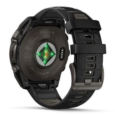 - Garmin fenix 8 47mm,Saph Solar,CrbnGry Ti/Blk,Blk/PblGryBnd (010-02906-11) -  6