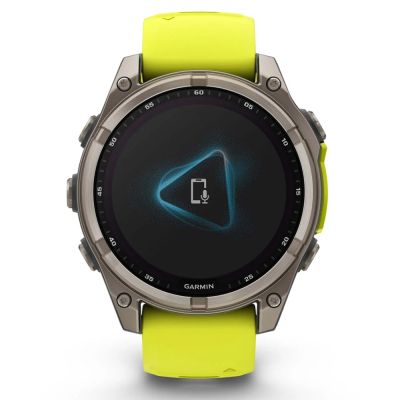 �����-�������� Garmin fenix 8 47mm,Saph Solar, BareTi/Graphite,AmpYe/GrphBnd (010-02906-21) - �������� 2
