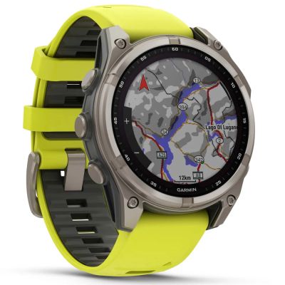 �����-�������� Garmin fenix 8 47mm,Saph Solar, BareTi/Graphite,AmpYe/GrphBnd (010-02906-21) - �������� 3