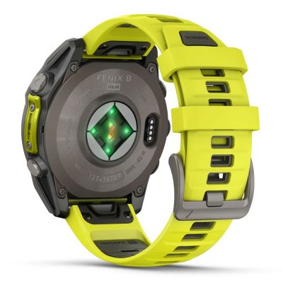 �����-�������� Garmin fenix 8 47mm,Saph Solar, BareTi/Graphite,AmpYe/GrphBnd (010-02906-21) - �������� 6