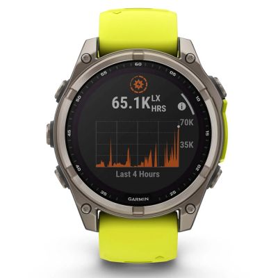 �����-�������� Garmin fenix 8 47mm,Saph Solar, BareTi/Graphite,AmpYe/GrphBnd (010-02906-21) - �������� 9