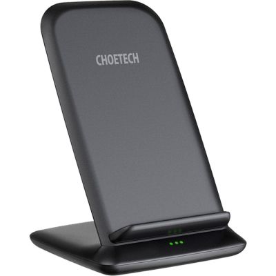 �������� ���������� Choetech 15W Fast Wireless Charging Stand 2coils black (T555-F-BK) - �������� 2
