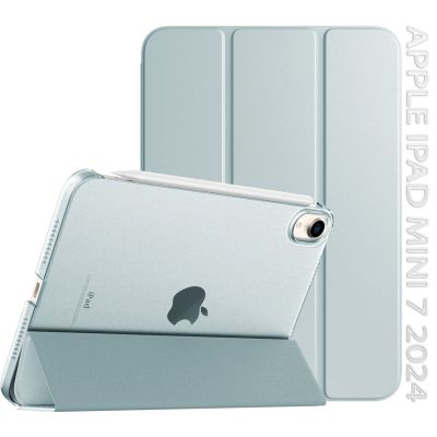 ����� �� �������� BeCover Tri Fold Hard Apple iPad Mini 7 2024 Light Blue (712453) - �������� 1