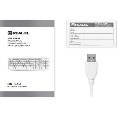 ��������� REAL-EL RK-513 USB White (EL123100047) - �������� 7
