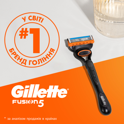 ����� ��������� Gillette Fusion5 ������ ��� ������ ������� (������) � 1 ������� ���������� + ���� ��� ������ 200 �� (8700216534048) - �������� 8