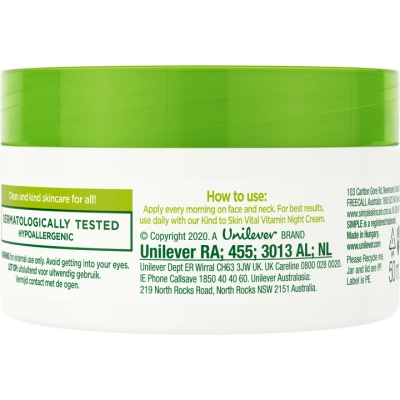    Simple Vital Vitamin Cream SPF15 Kind to Skin   50  (8710447486337) -  2