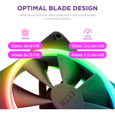 ����� ��� ������� NZXT F120RGB Duo - 120mm Dual- (RF-D12SF-B1) - �������� 8