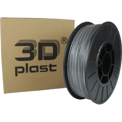 ������� ��� 3D-�������� 3Dplast PLA 1.75��, 0.85��, gray-metallic (3DPLA17508GMT) - �������� 1
