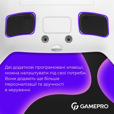 ������� GamePro GPS13W BT 5.3/USB/PC/iOS/Android/PS3/PS4 RGB White (GPS13W) - �������� 7