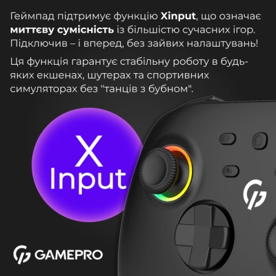 ������� GamePro GPX13B 2.4G/BT 5.1/USB/PC/iOS/Android RGB Black (GPX13B) - �������� 11