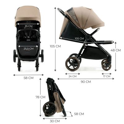 ������� Kinderkraft Mitzy Linen Beige (KSMITZ00BEG0000) (5902533924356) - �������� 6