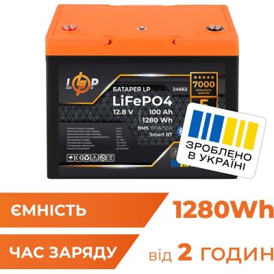 ������� ��� ��� ������� LiFePo4 LogicPower 12.8V - 100 Ah (1280Wh) Smart BT (24662) - �������� 3