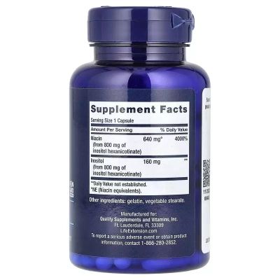 ���������-����������� �������� Life Extension ������, ������� �3, 640 ��, No Flush Niacin, 100 ������ (LEX-37310) - �������� 2