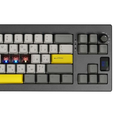  Epomaker Shadow-X 70 Flamingo Switch Hot-Swap LCD Screen RGB Wireless/Bluetooth/USB UA Black (SHX-B-F) -  2