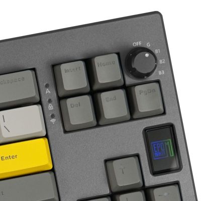  Epomaker Shadow-X 70 Flamingo Switch Hot-Swap LCD Screen RGB Wireless/Bluetooth/USB UA Black (SHX-B-F) -  3