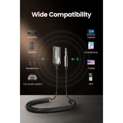 FM ��������� Ugreen Bluetooth 5.0 Aux with mic CM309 UGREEN Black (70601) - �������� 10