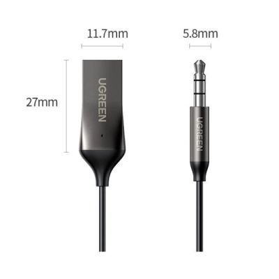 FM ��������� Ugreen Bluetooth 5.0 Aux with mic CM309 UGREEN Black (70601) - �������� 4
