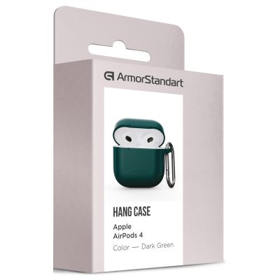    Armorstandart Hang Case  Apple AirPods 4 Dark Green (ARM81280) -  3