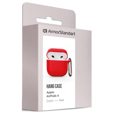   Armorstandart Hang Case  Apple AirPods 4 Red (ARM81293) -  3