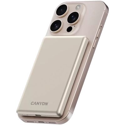 ������� ������������ Canyon 5000mAh OnPower 505 slim Magsafe PD/20W Beige (CNS-CPB505BE) - �������� 6