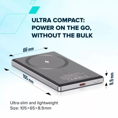 ������� ������������ Canyon 5000mAh OnPower 505 slim Magsafe PD/20W Beige (CNS-CPB505BE) - �������� 9