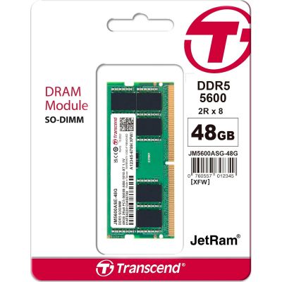     SoDIMM DDR5 48GB 5600 MHz Transcend (JM5600ASE-48G) -  2