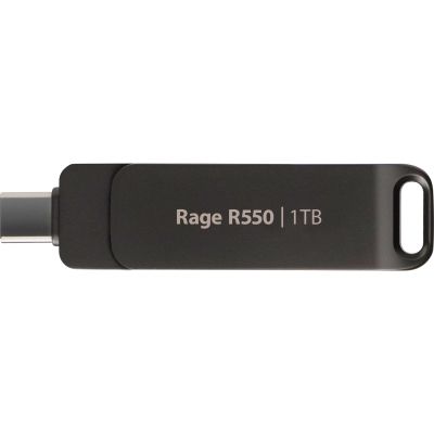 USB   Patriot 1TB Rage R550 Matte Black USB 3.2/Type-C (PE1TR550DSAD) -  1