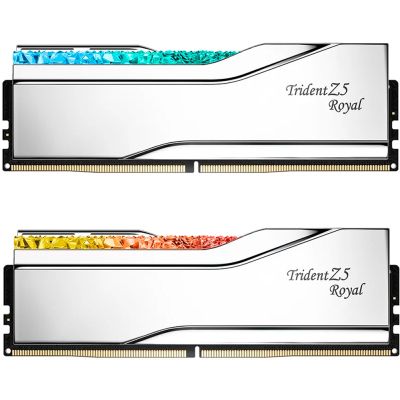 ������ ������ ��� ���������� DDR5 32GB (2x16GB) 7600 MHz Trident Z5 Royal Silver G.Skill (F5-7600J3646G16GX2-TR5S) - �������� 1