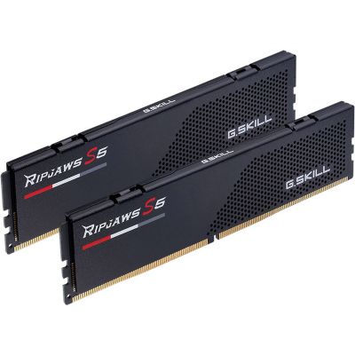     DDR5 96GB (2x48GB) 5600 MHz Ripjaws S5 Matte Black G.Skill (F5-5600J4040D48GX2-RS5K) -  2