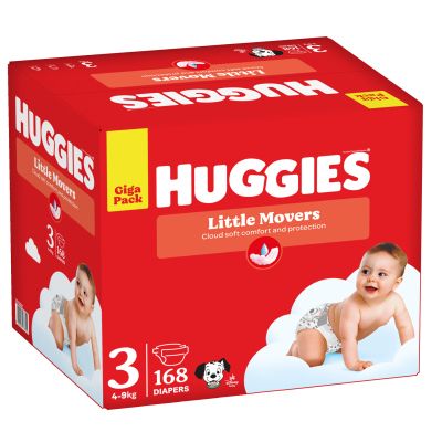  Huggies Little Movers 3 (4-9 ) M-pack, 168  (5029053577852) -  2