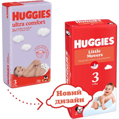  Huggies Little Movers 3 (4-9 ) M-pack, 168  (5029053577852) -  3