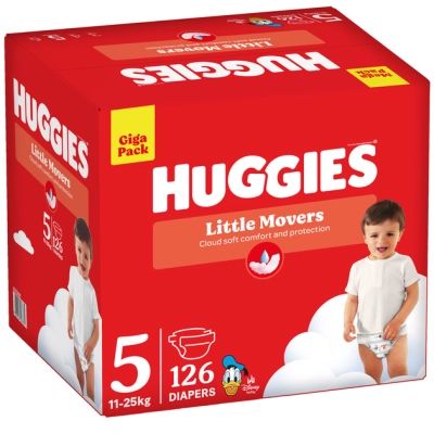 ���������� Huggies Little Movers 5 (11-25 ��) M-pack, 126 �� (5029053583419) - �������� 2