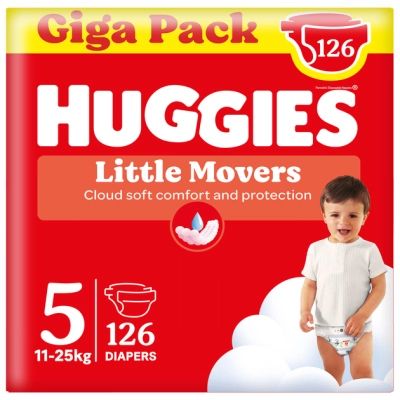 ���������� Huggies Little Movers 5 (11-25 ��) M-pack, 126 �� (5029053583419) - �������� 1