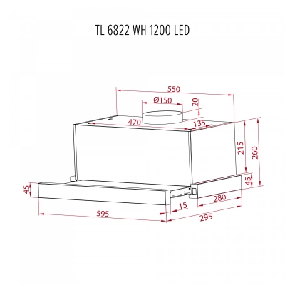 ������� ������� Perfelli TL 6822 WH 1200 LED - �������� 12