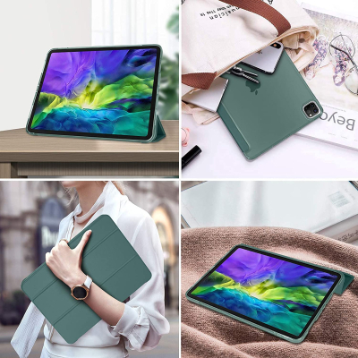 ����� �� �������� BeCover Tri Fold Hard BeCover Apple iPad Pro 11 2020/2021/2022 Dark Green (709667) - �������� 6