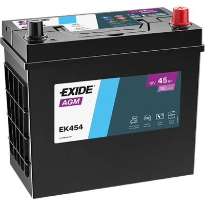 ����������� ������������� EXIDE START-STOP AGM 45Ah ASIA �� (-/+) (380EN) (EK454) - �������� 1