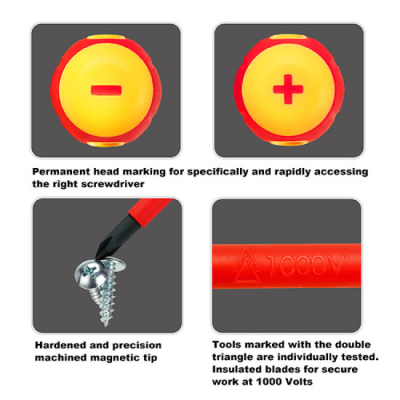 ����� �������� Toptul ��������������� (1000V) VDE 7��. (GFE-0701) - �������� 2