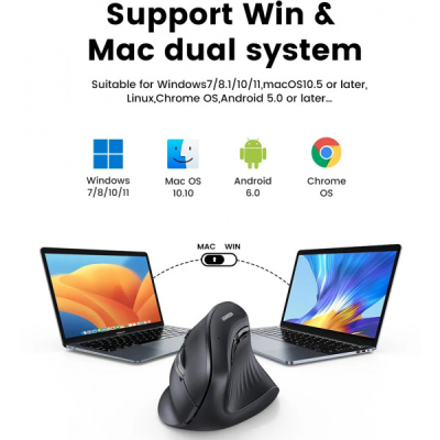 ����� UGREEN MU008 Vertical Wireless Black (25444) - �������� 6